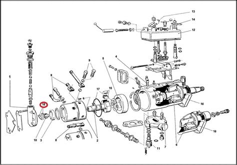 ford tractor injector pump diagram 